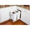 Hardware Resources Double 35 Quart White Wire Bottom-Mount Trashcan Pullout CAN-EBMDW-R - alternate 4